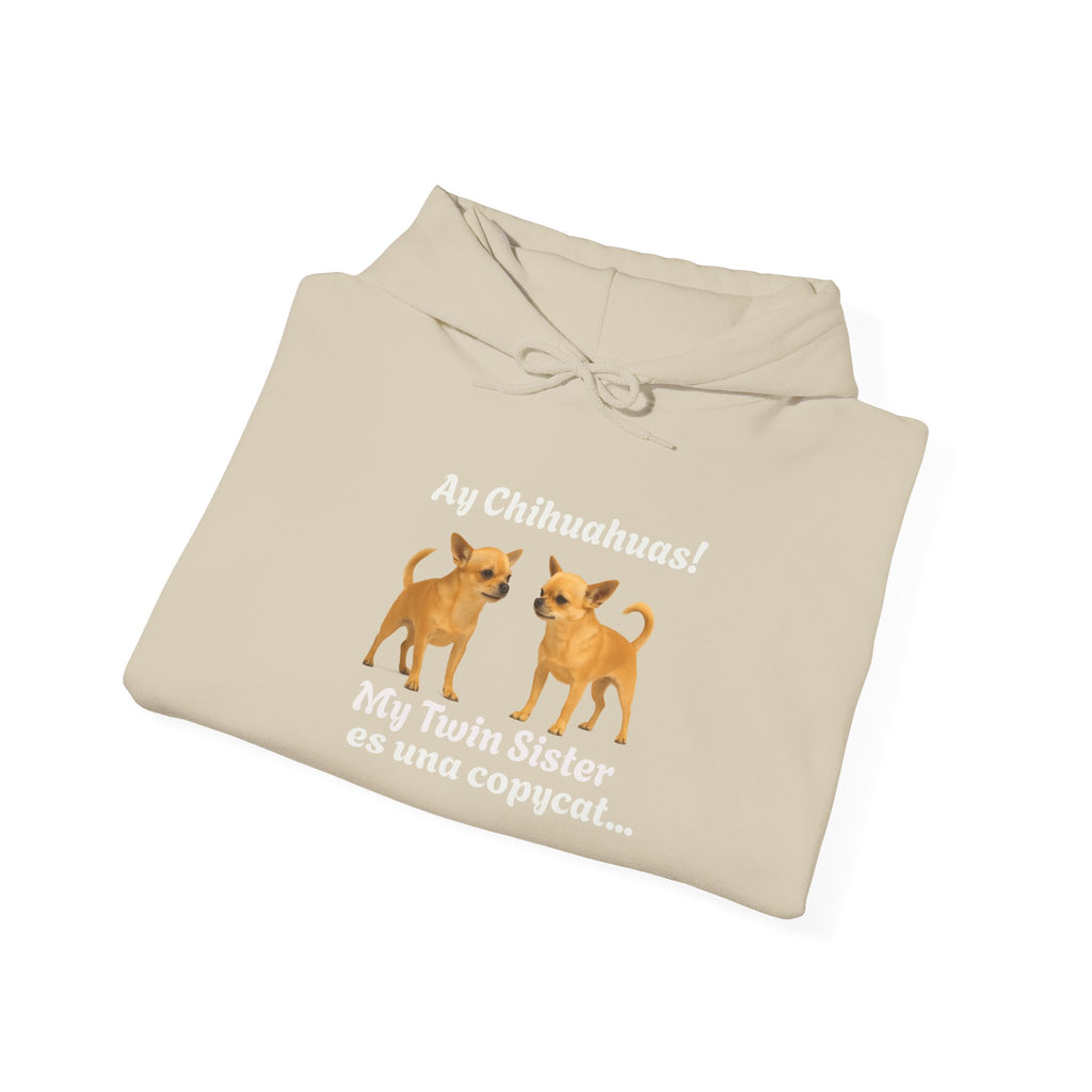 Unisex Heavy Blend™ Hooded Sweatshirt - My Twin Sister is a copycat