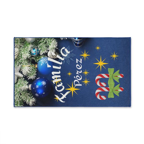 Copy of Christmas Hand Towel with Family Last Name - Personalize how you want