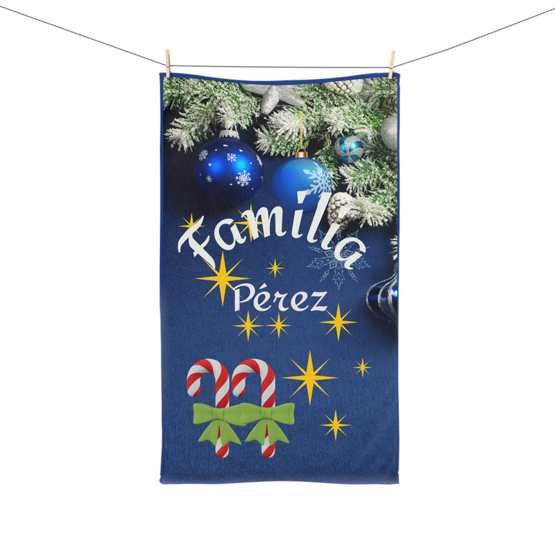 Copy of Christmas Hand Towel with Family Last Name - Personalize how you want