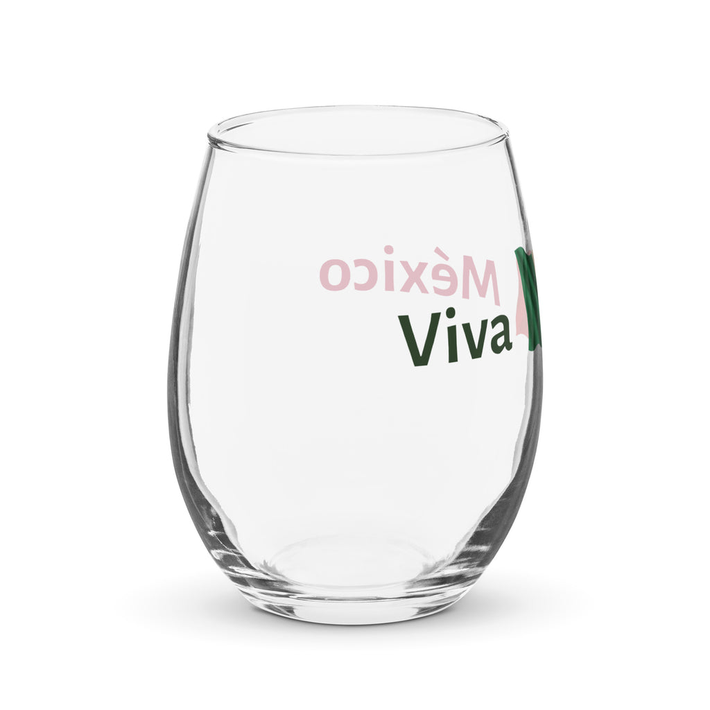 15oz. Glass_Viva México_with Flag_Left