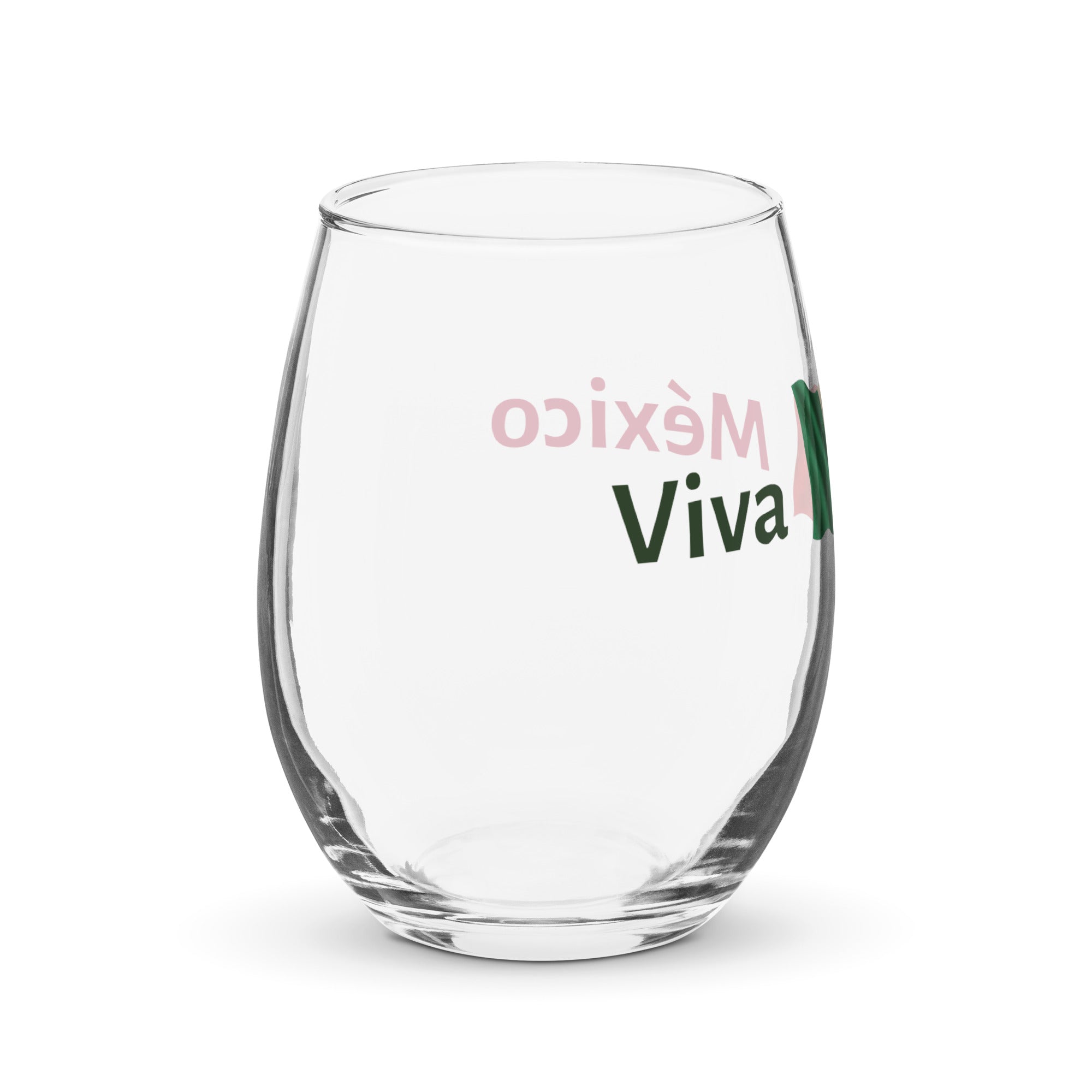 15oz. Glass_Viva México_with Flag_Left