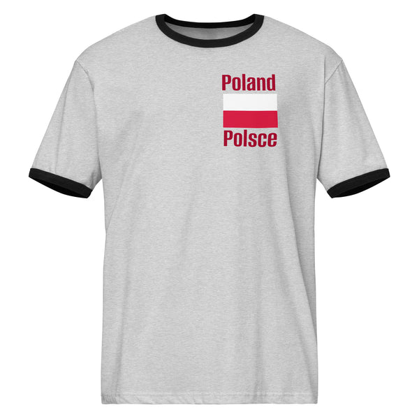 Unisex ringer t-shirt - Poland, Polsce