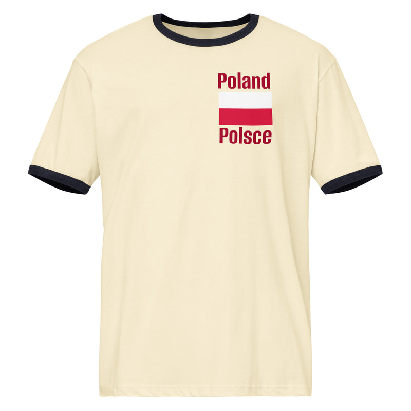 Unisex ringer t-shirt - Poland, Polsce