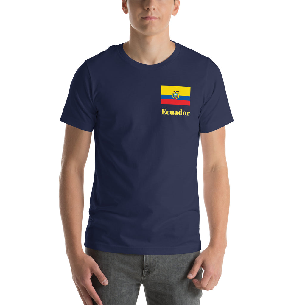 Camiseta de manga corta unisex - Azul Marino Ecuador