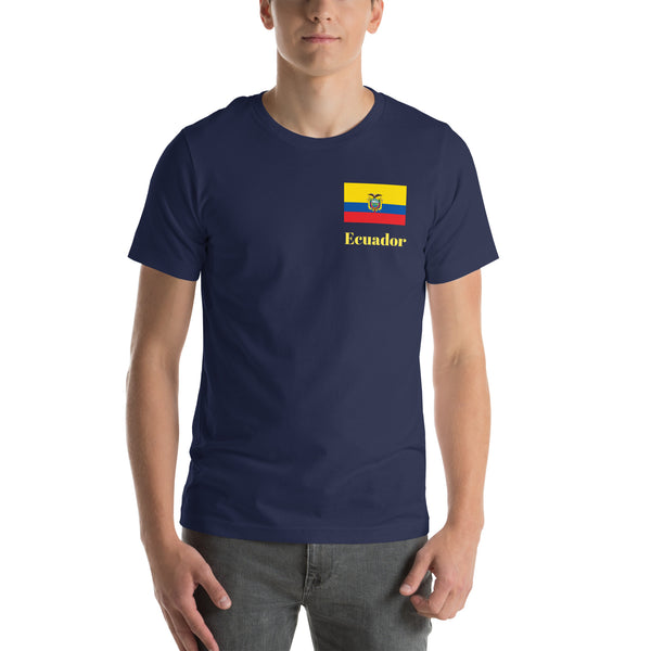 Camiseta de manga corta unisex - Azul Marino Ecuador