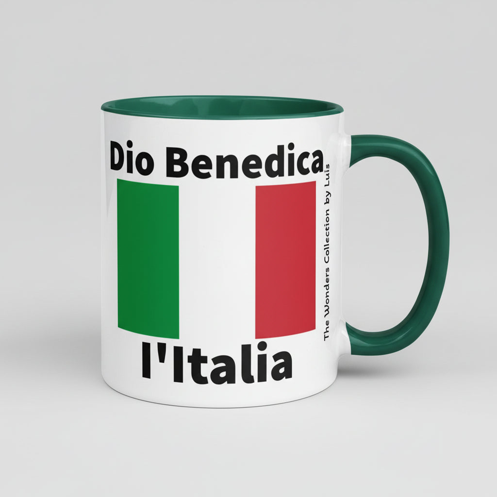 Tazza con interno verde