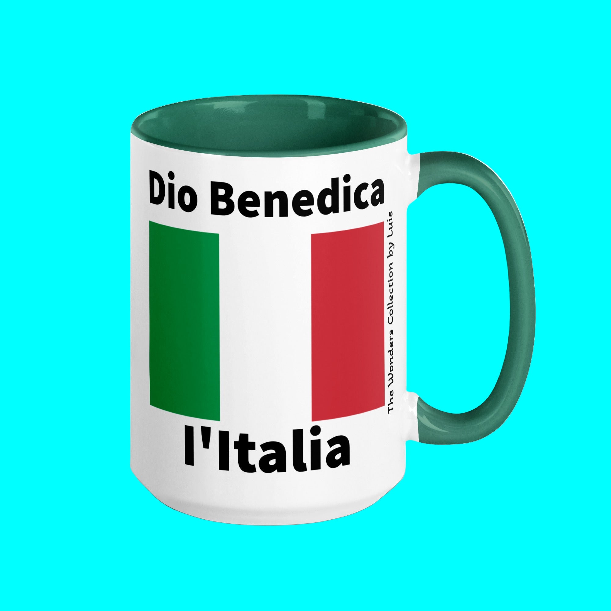 Tazza con interno verde