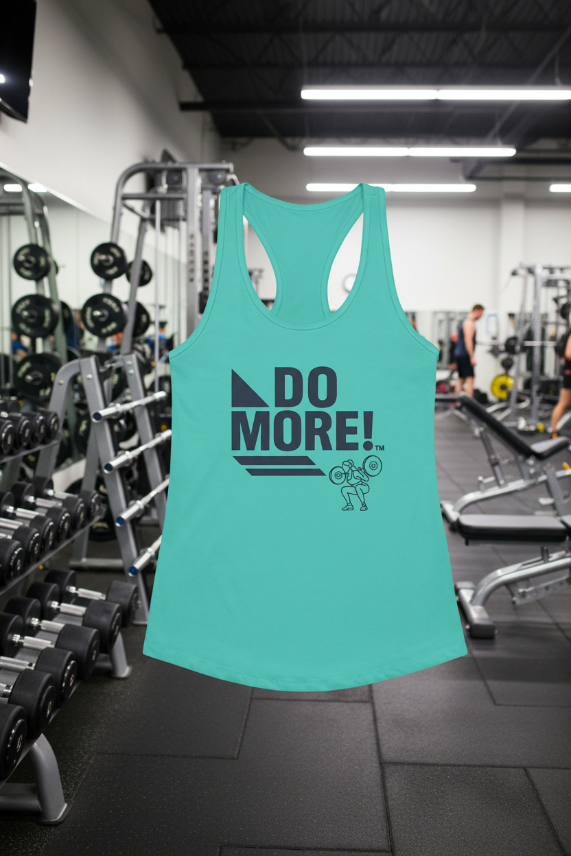 Women’s fitted Do More!™, Racerback Tank Top